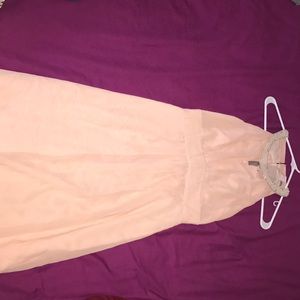 Long Length Blush Dress